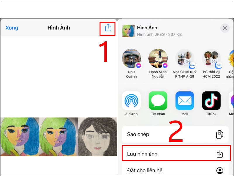 Thực hiện lưu hình ảnh của bạn Thực hiện lưu hình ảnh của bạn